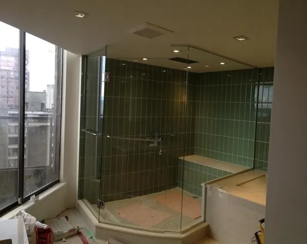 Type 414N frameless shower enclosure