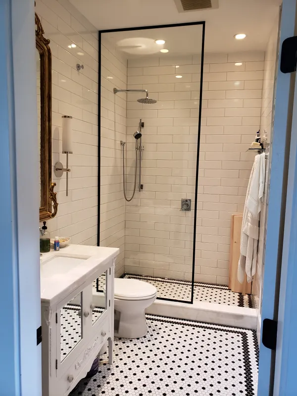 Shower panel MB trim installation