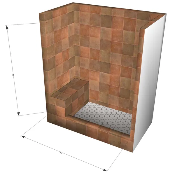 Single Threshold Shower With Rize