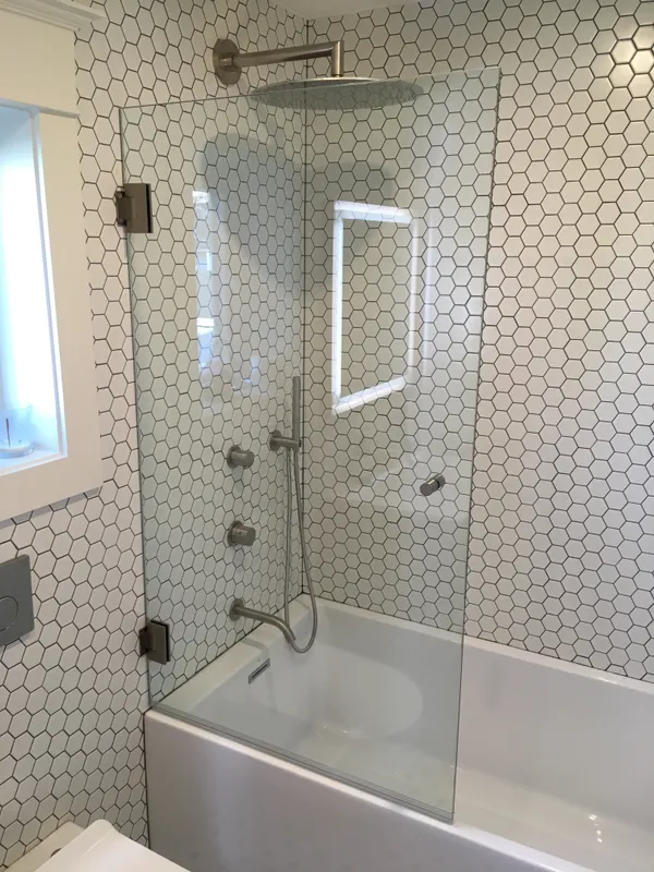 Type 1B frameless shower enclosure