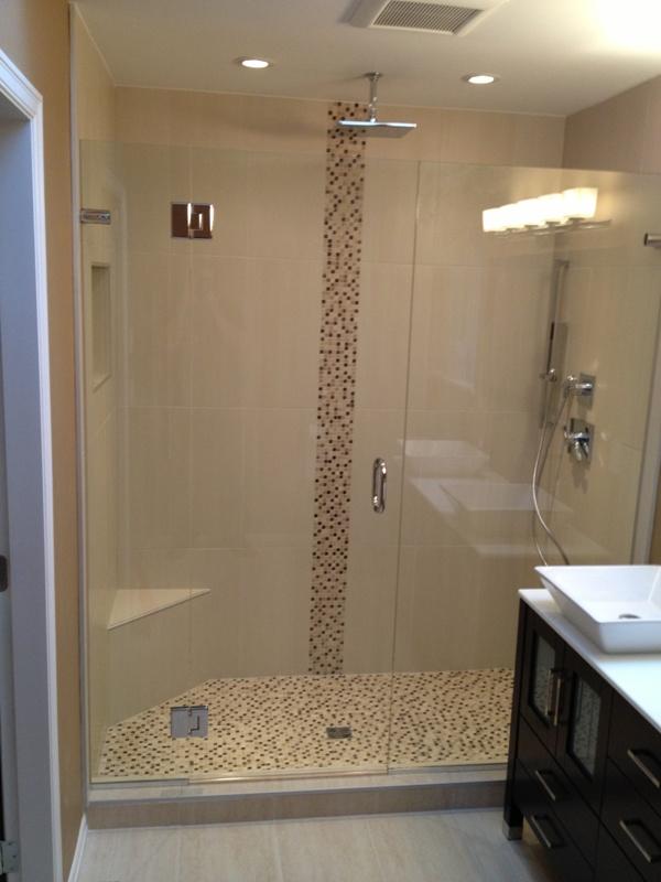 Type 212-DK frameless shower enclosure
